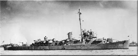 Photo of USS Spangler, Compliments of Guy E. Thompson