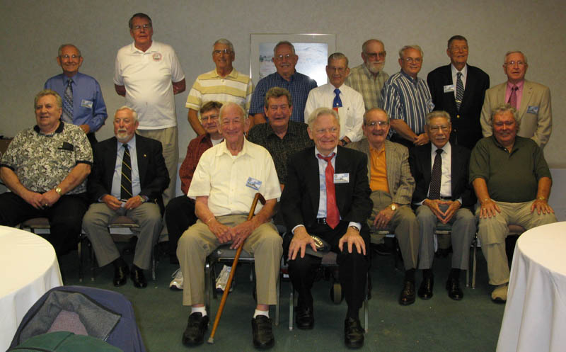 Photo of men at reunion