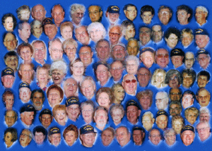 Photo of nearly all reunion mates and guest